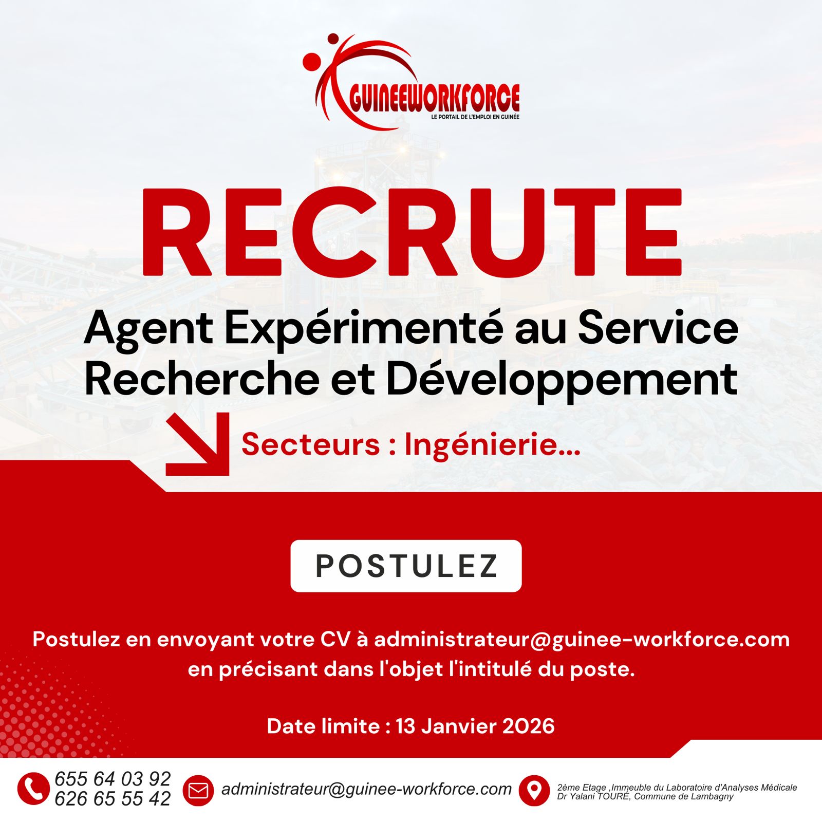 Agent Expérimenté — Recherche & Développement